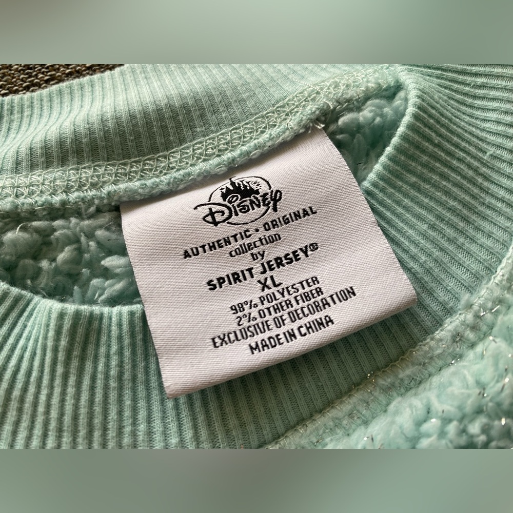 Disneyland Resort Mint Green Fleece Sweater - Picture 5 of 9